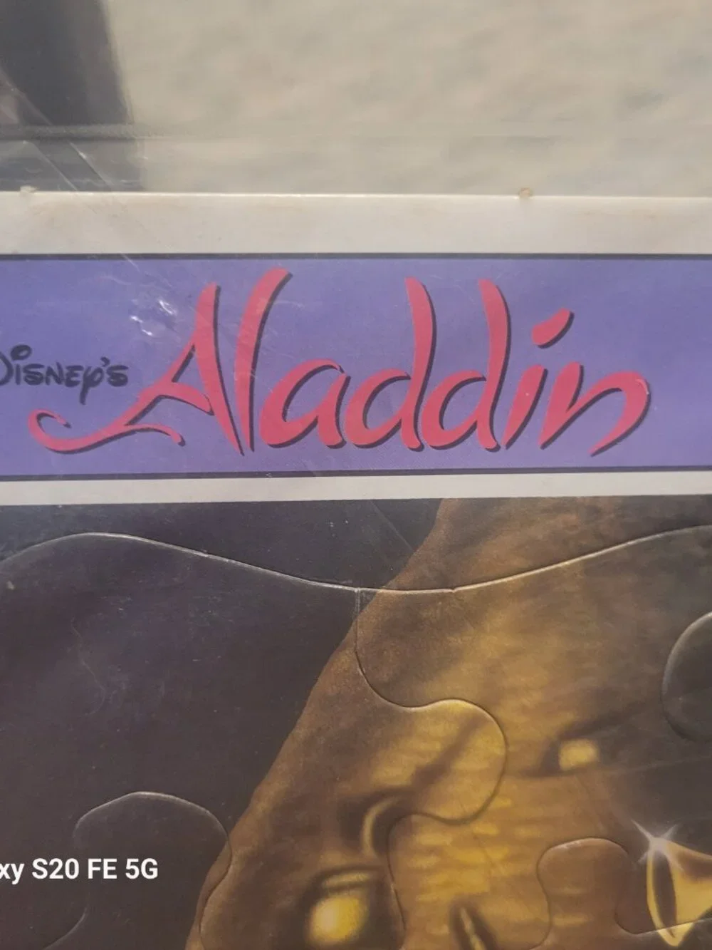 Vintage Disney Aladdin Frame Puzzle